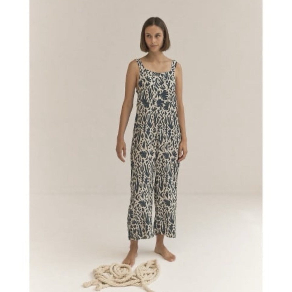 MUS & BOMBON Zonaria Culotte Jumpsuit Woman's XS Made In Spain Eco Viscose